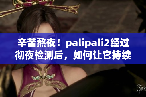 辛苦熬夜！palipali2经过彻夜检测后，如何让它持续高效？