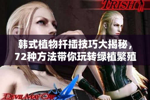 韩式植物扦插技巧大揭秘，72种方法带你玩转绿植繁殖