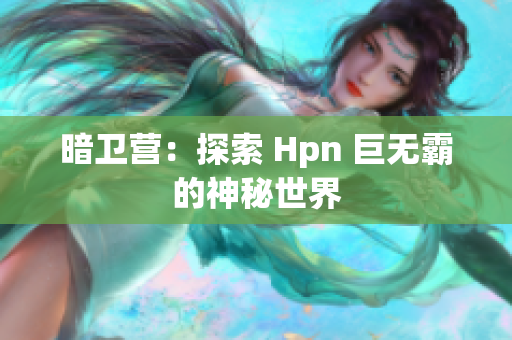 暗卫营：探索 Hpn 巨无霸的神秘世界