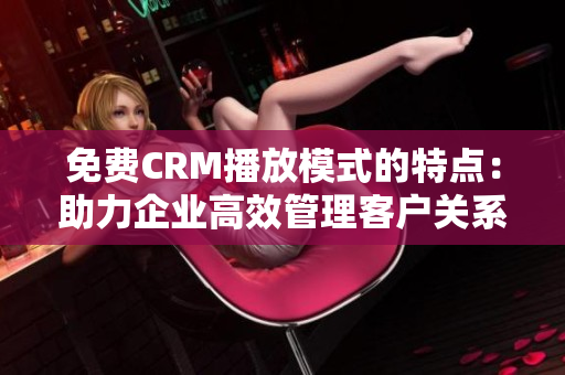 免费CRM播放模式的特点：助力企业高效管理客户关系