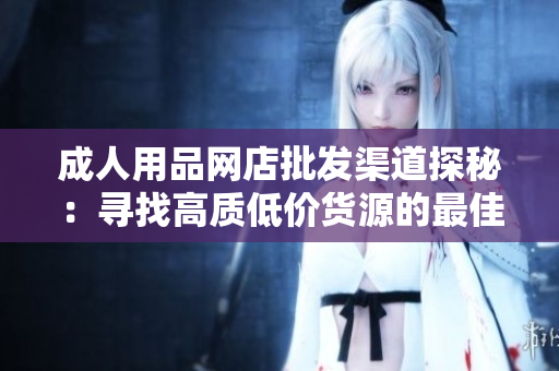 成人用品网店批发渠道探秘：寻找高质低价货源的最佳途径