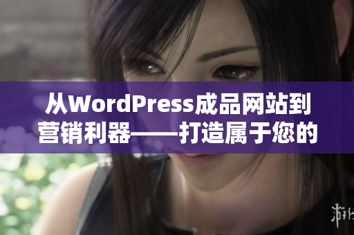 从WordPress成品网站到营销利器——打造属于您的专属网站