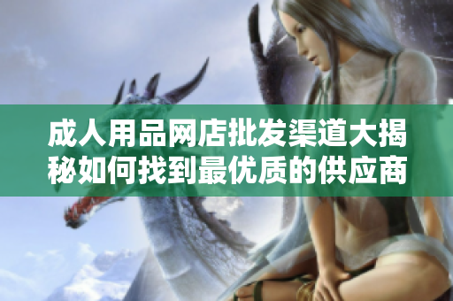 成人用品网店批发渠道大揭秘如何找到最优质的供应商？