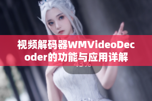 视频解码器WMVideoDecoder的功能与应用详解