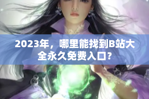 2023年，哪里能找到B站大全永久免费入口？