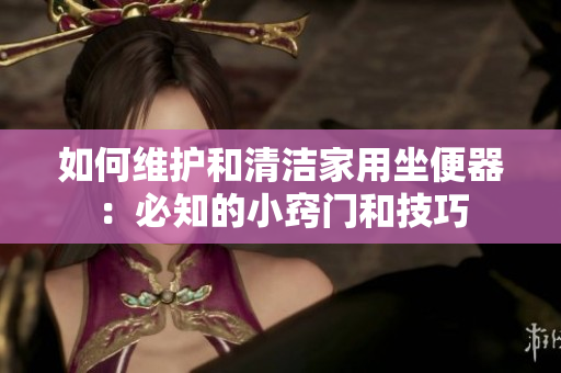 如何维护和清洁家用坐便器：必知的小窍门和技巧