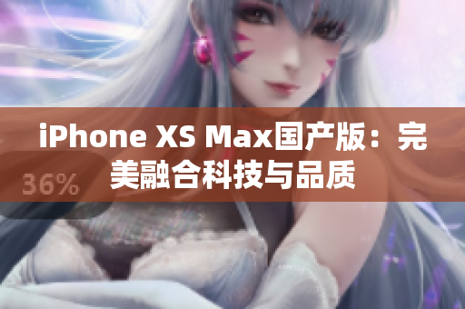 iPhone XS Max国产版：完美融合科技与品质