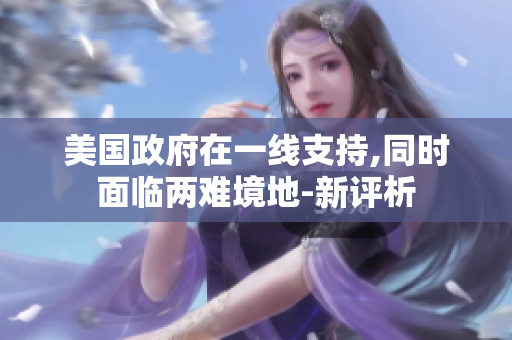 美国政府在一线支持,同时面临两难境地-新评析