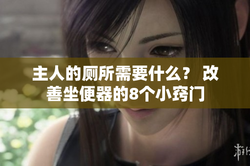 主人的厕所需要什么？ 改善坐便器的8个小窍门