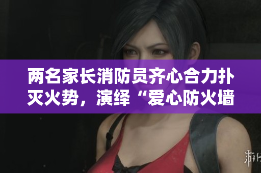 两名家长消防员齐心合力扑灭火势，演绎“爱心防火墙”故事