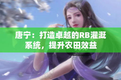 唐宁：打造卓越的RB灌溉系统，提升农田效益