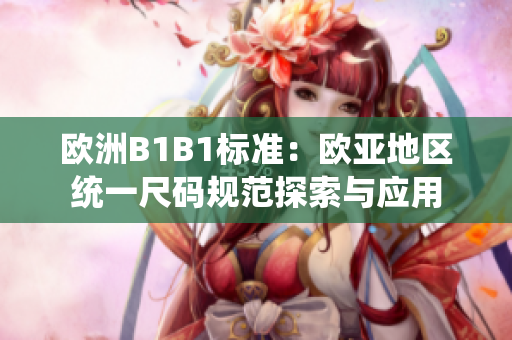 欧洲B1B1标准：欧亚地区统一尺码规范探索与应用