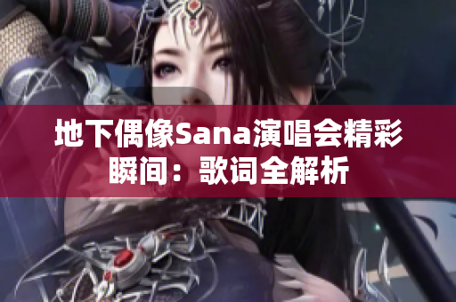 地下偶像Sana演唱会精彩瞬间：歌词全解析