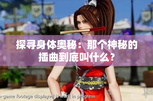 探寻身体奥秘：那个神秘的插曲到底叫什么？