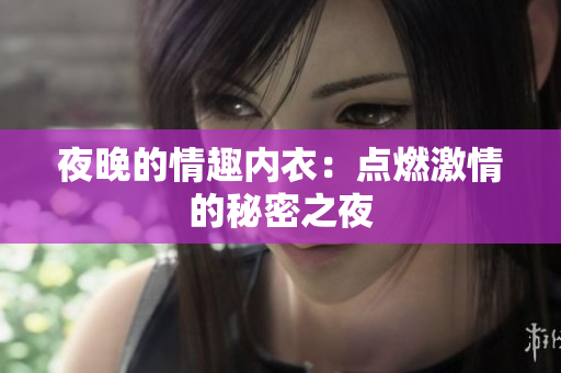 夜晚的情趣内衣：点燃激情的秘密之夜