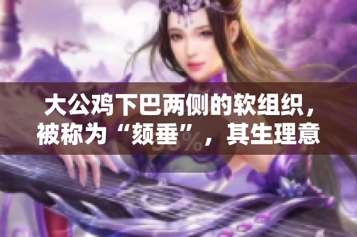 大公鸡下巴两侧的软组织，被称为“颏垂”，其生理意义及特点