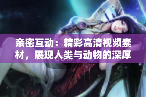 亲密互动：精彩高清视频素材，展现人类与动物的深厚情感
