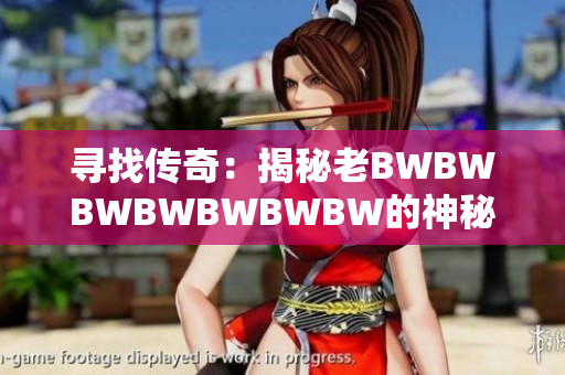 寻找传奇：揭秘老BWBWBWBWBWBWBW的神秘故事