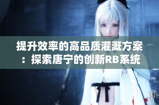 提升效率的高品质灌溉方案：探索唐宁的创新RB系统