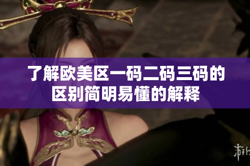 了解欧美区一码二码三码的区别简明易懂的解释