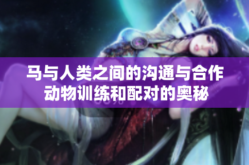 马与人类之间的沟通与合作 动物训练和配对的奥秘