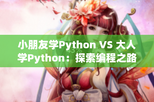 小朋友学Python VS 大人学Python：探索编程之路