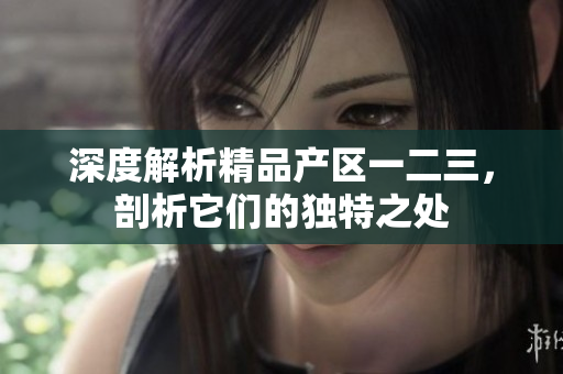 深度解析精品产区一二三，剖析它们的独特之处