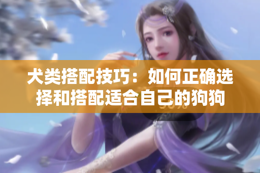犬类搭配技巧：如何正确选择和搭配适合自己的狗狗
