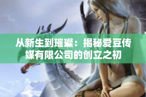 从新生到璀璨：揭秘爱豆传媒有限公司的创立之初