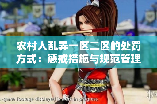 农村人乱弄一区二区的处罚方式：惩戒措施与规范管理的综合应对