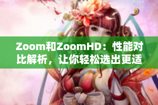 Zoom和ZoomHD：性能对比解析，让你轻松选出更适合你的摄像方案