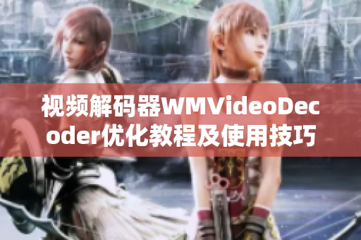 视频解码器WMVideoDecoder优化教程及使用技巧详解