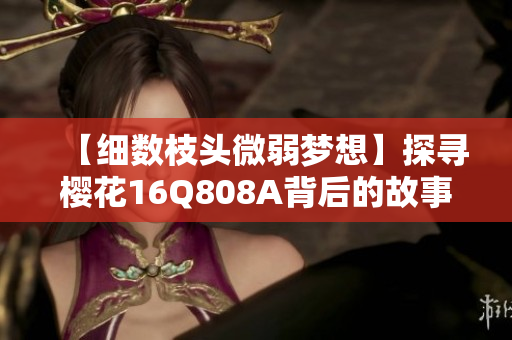 【细数枝头微弱梦想】探寻樱花16Q808A背后的故事及魅力