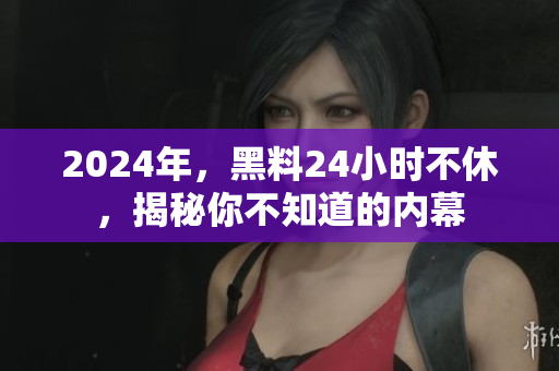 2024年，黑料24小时不休，揭秘你不知道的内幕