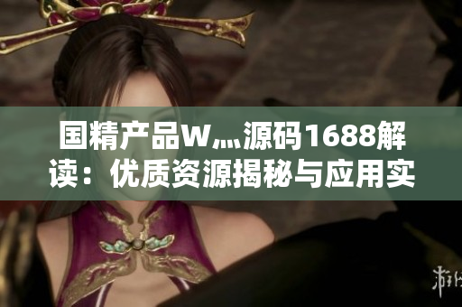 国精产品W灬源码1688解读：优质资源揭秘与应用实践
