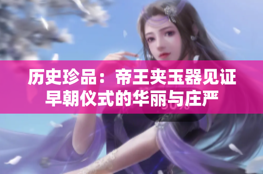 历史珍品：帝王夹玉器见证早朝仪式的华丽与庄严