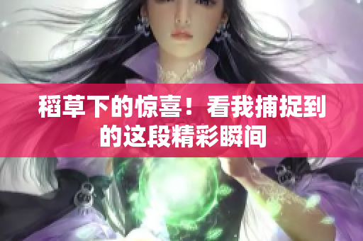 稻草下的惊喜！看我捕捉到的这段精彩瞬间