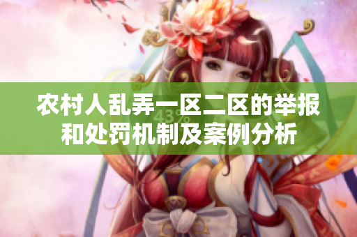 农村人乱弄一区二区的举报和处罚机制及案例分析