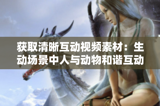 获取清晰互动视频素材：生动场景中人与动物和谐互动
