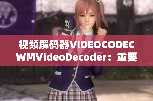 视频解码器VIDEOCODECWMVideoDecoder：重要的影响力和作用