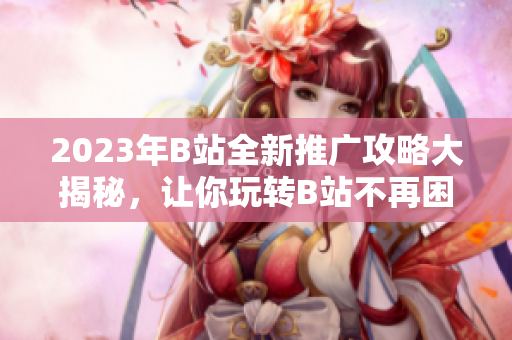 2023年B站全新推广攻略大揭秘，让你玩转B站不再困难