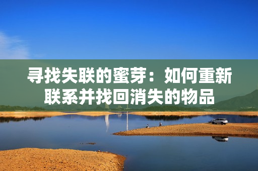 寻找失联的蜜芽：如何重新联系并找回消失的物品