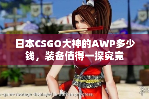 日本CSGO大神的AWP多少钱，装备值得一探究竟