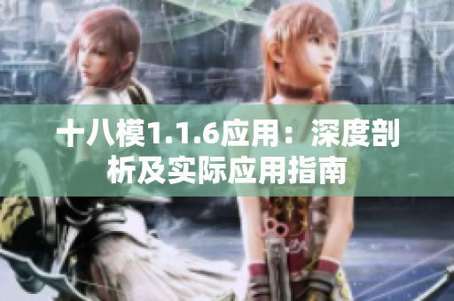 十八模1.1.6应用：深度剖析及实际应用指南