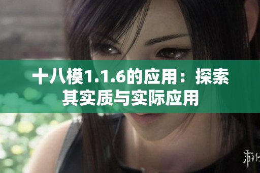 十八模1.1.6的应用：探索其实质与实际应用