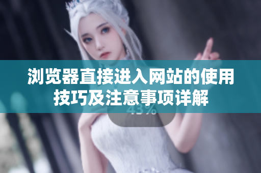 浏览器直接进入网站的使用技巧及注意事项详解