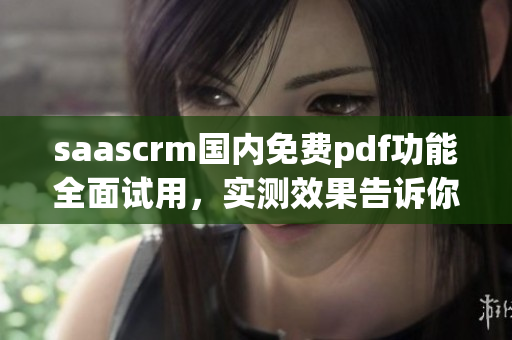 saascrm国内免费pdf功能全面试用，实测效果告诉你