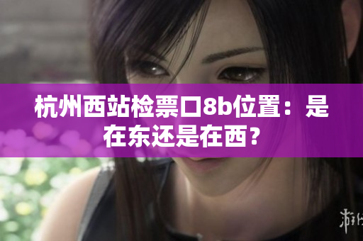 杭州西站检票口8b位置：是在东还是在西？