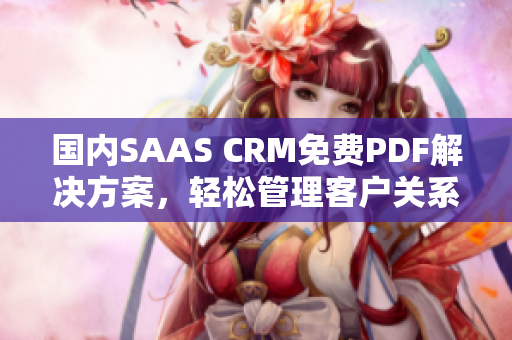 国内SAAS CRM免费PDF解决方案，轻松管理客户关系