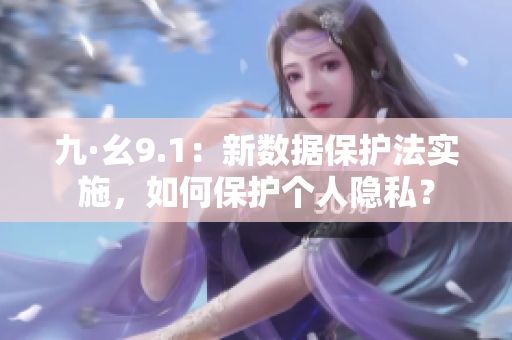 九·幺9.1：新数据保护法实施，如何保护个人隐私？